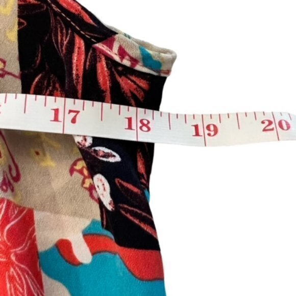 Renee C. Top Women's Size Small Sleeveless Tank‎ Blouse PATCHWORK BOHO COASTAL - Picture 6 of 10